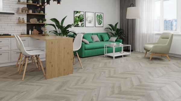 Кварц-виниловая плитка Chevron Alpine LVT Дуб Фантазия ECO 20-1