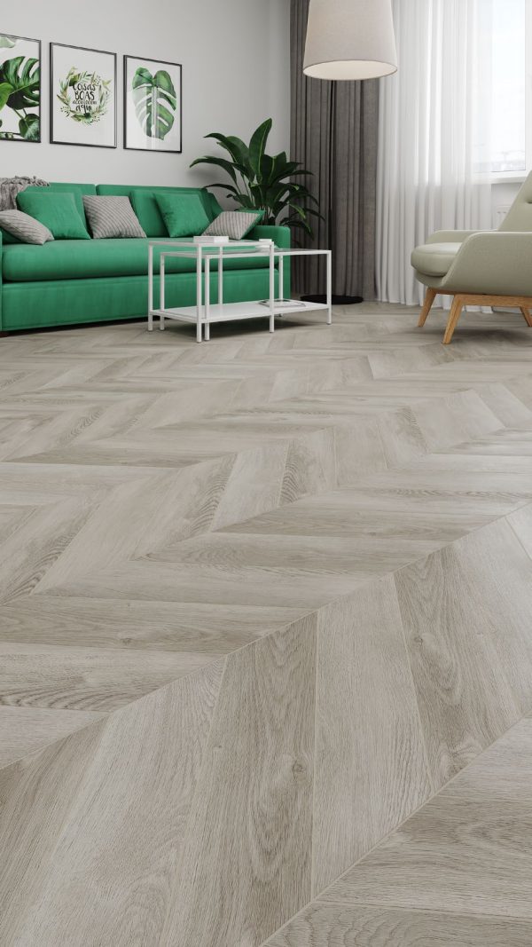 Кварц-виниловая плитка Chevron Alpine LVT Дуб Фантазия ECO 20-1