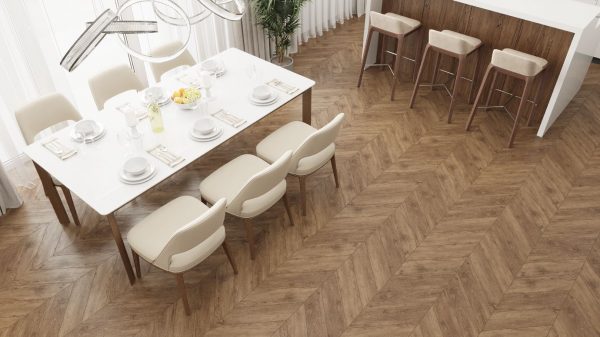 Кварц-виниловая плитка Chevron Alpine LVT Гевуина ECO 20-10