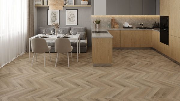 Кварц-виниловая плитка Chevron Alpine LVT Дуб Синистра ECO 20-6