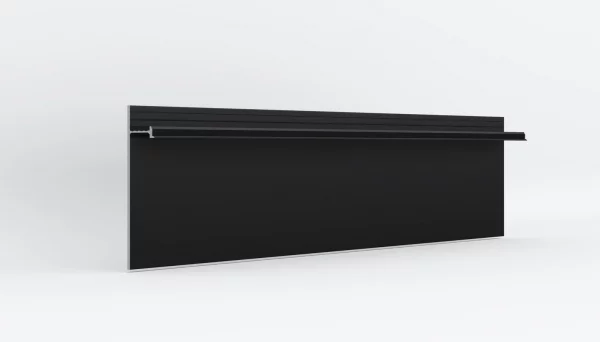 Скрытый плинтус Laconistiq Strong усиленный Черный матовый 80х13.1х3000 мм